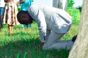Man Praying on his knees at Judah Prayer Center